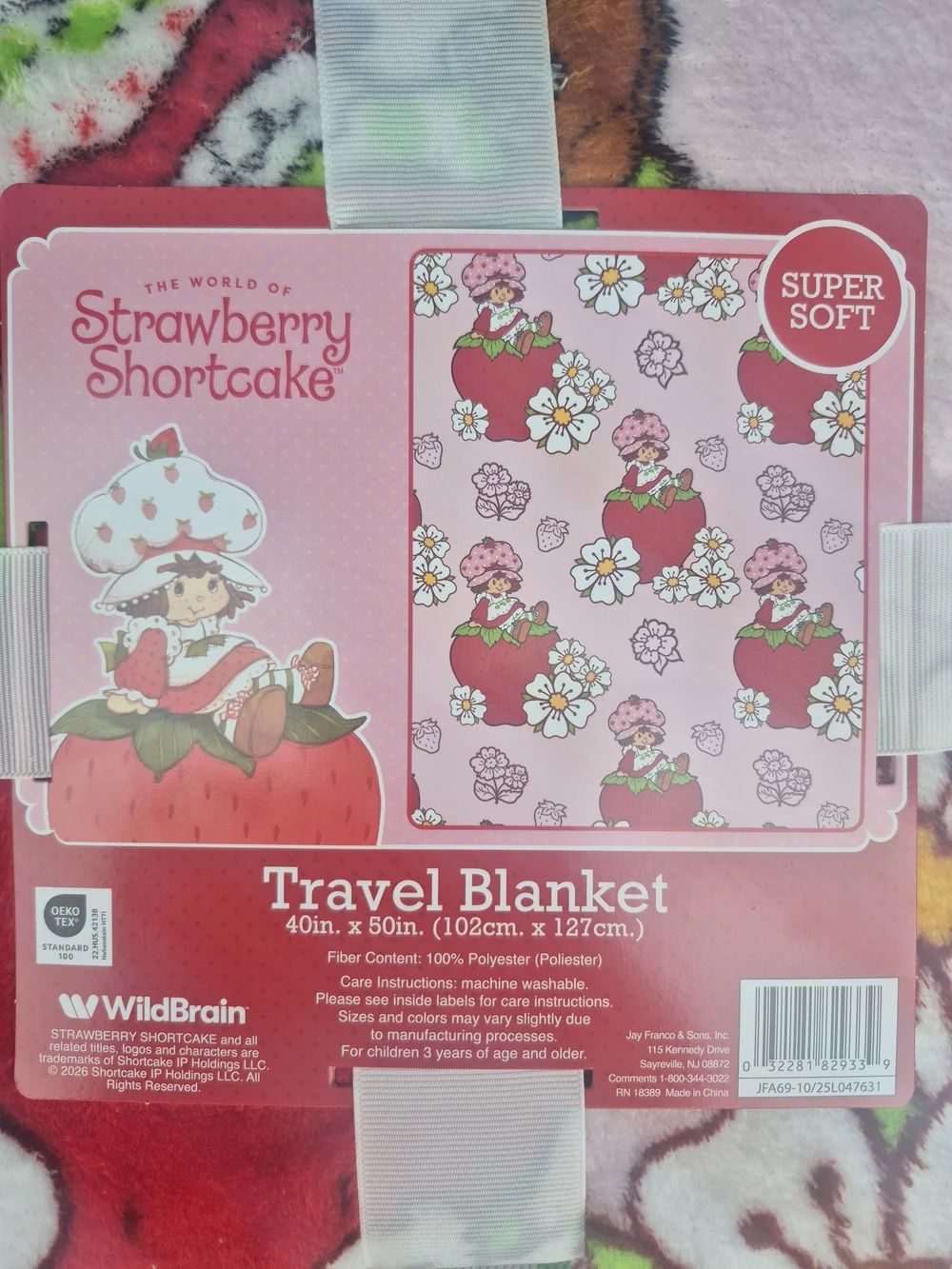 Strawberry Shortcake Super Soft Travel Blanket 40